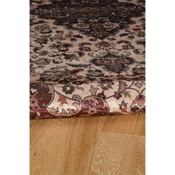 Riverbay Furniture 6&7x22 x 9&7x22 Area Rug in Cream and Blue - RF-1849190