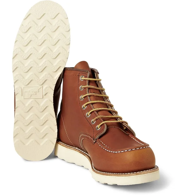 Red Wing Shoes - Men - 875 Moc Leather Boots Brown