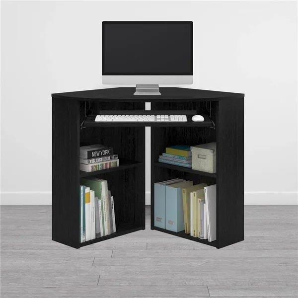 Caleb Corner Desk - Black Ash - Altra