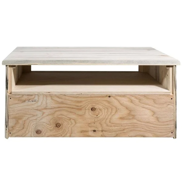 Montana Collection Two Drawer Sitting Chest/Entertainment Center, Ready to Finish