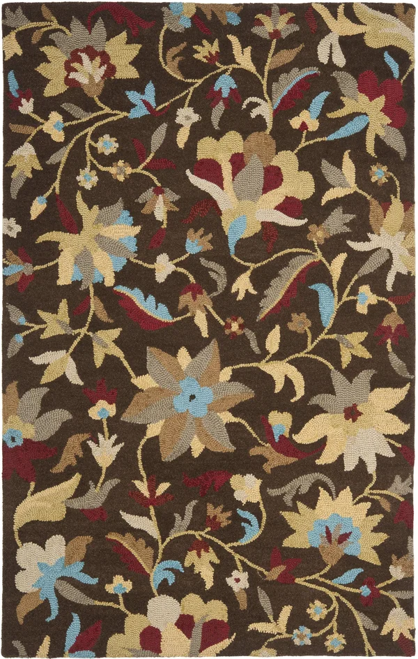 Safavieh Jardin JAR457B Brown, Multi Rug 4'X 6' Rectangle