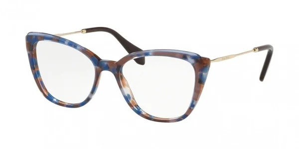Miu Miu MU02QV Eyeglasses - White Havana/Top Black (ROK1O1)