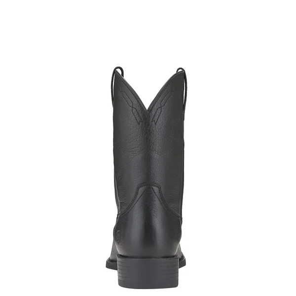 Ariat Heritage Roper Wide Square Toe 7.5 Men's Black
