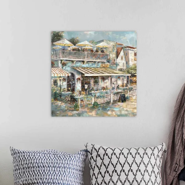 Rooftop Cafe Detail I, Canvas Wall Art, 20x20, Great Big Canvas