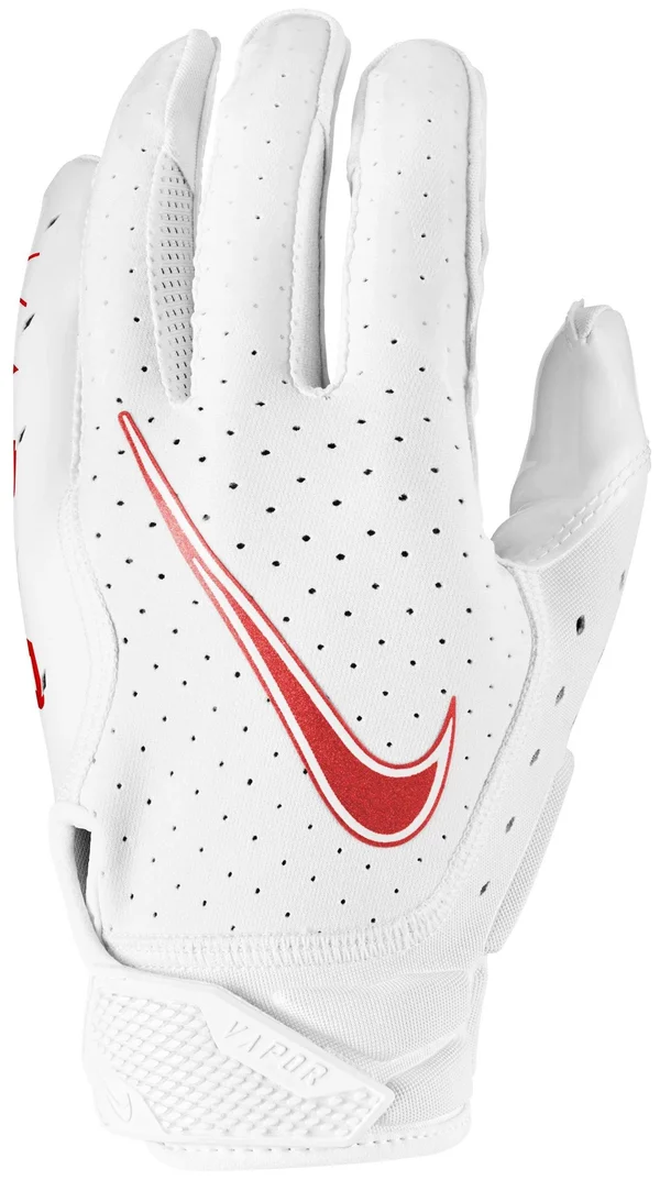Nike Adult Vapor Jet 6.0 Receiver Gloves, Medium, White