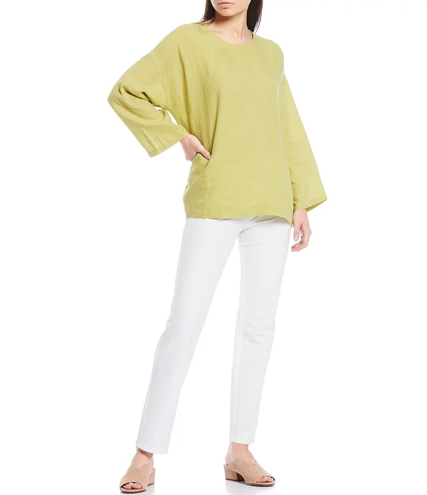 Eileen Fisher Handkerchief Linen Box Top - Xs