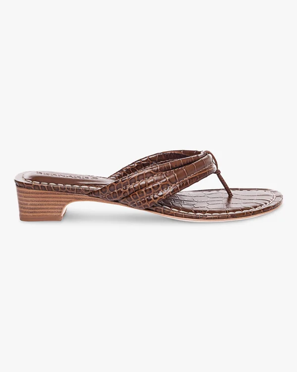 Bernardo Miami Demi-Wedge Sandal - Brown - Wedge Sandals