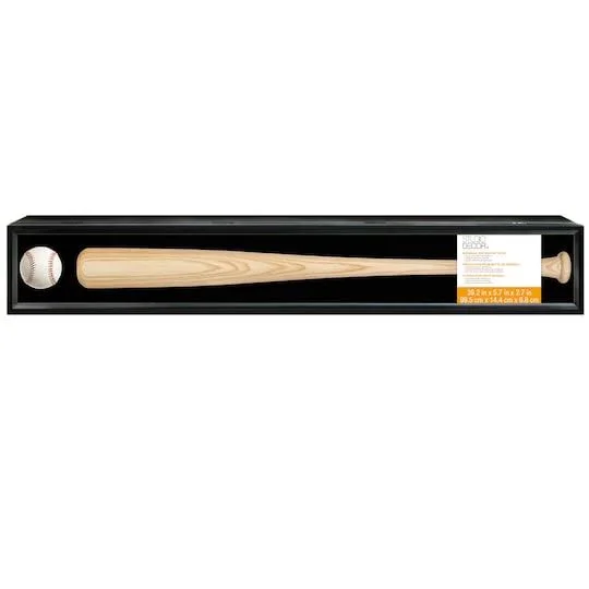 Baseball Bat Display Case by Studio Decor in Black, Michaels