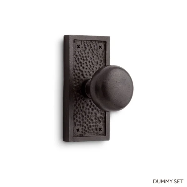 Traeger Bronze Dummy Interior Door Set - Knob - Dark Bronze, Signature Hardware 444432
