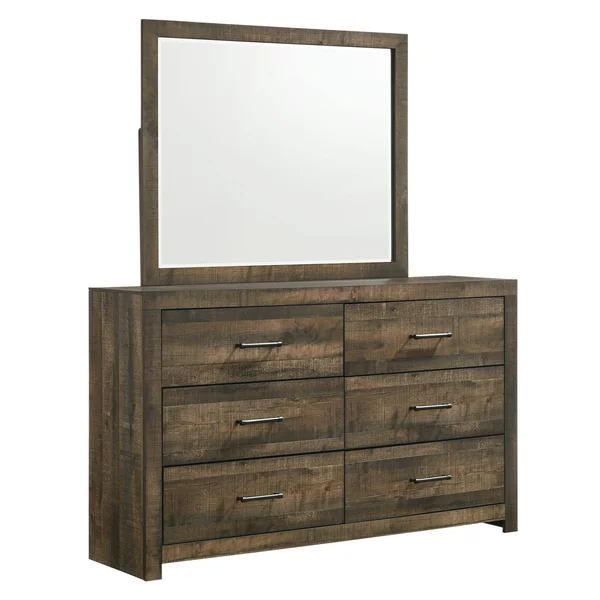 Picket House Furnishings Beckett 6-Drawer Dresser & Mirror Set