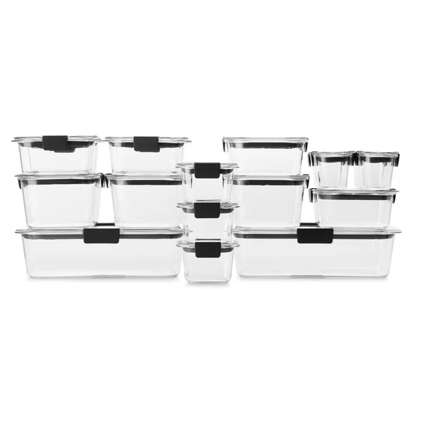 Rubbermaid Brilliance 36-Piece Food Storage Container Set - Clear