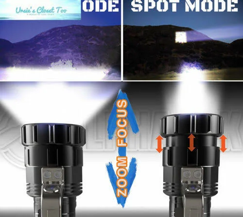2800 Lumen, High Output, Rechargeable, Zoomable Floodlight to Spotlight, LED