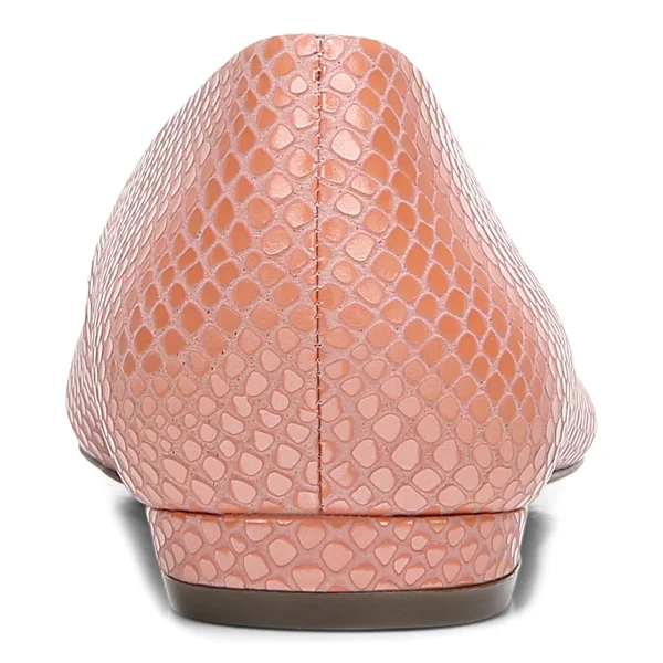 Vionic Lena Ballet Flat with Arch Support in Blooming Dahlia Leather