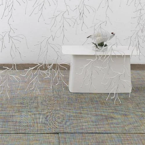 Chilewich 1&11x22 x 3&0x22 Blush Small Woven LTX Mini Basketweave