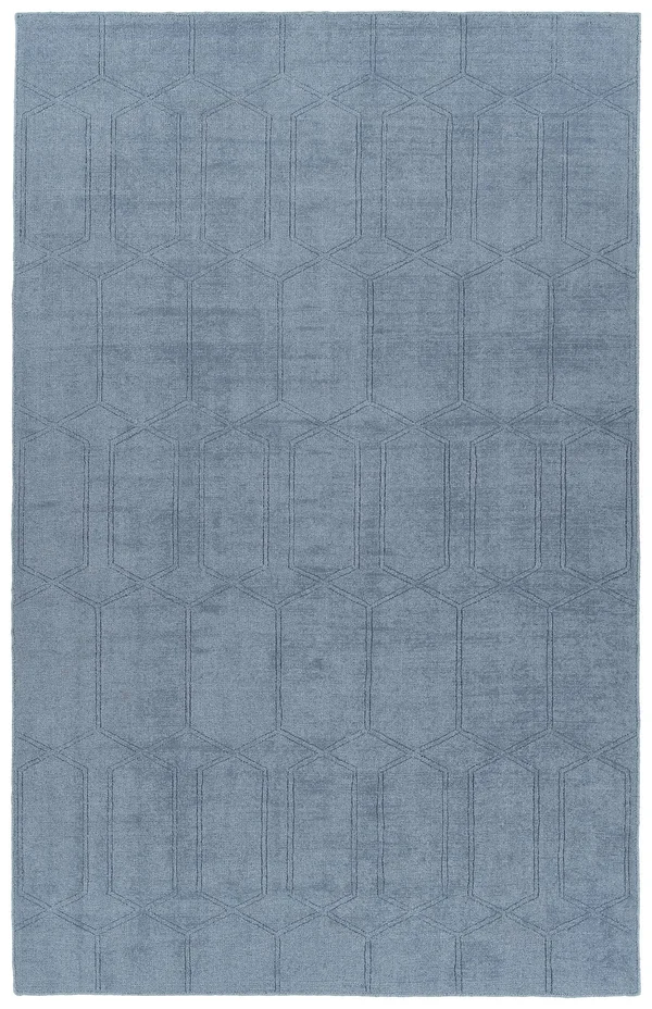 Kaleen Minkah MKH03-17 Blue Rug - 7 ft 6 in x 9 ft