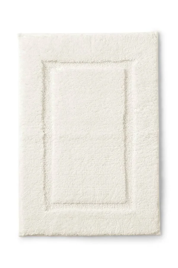 Supima Cotton Non-Skid Large Bath Rug 23x22 x 39x22 - Lands& End - Ivory