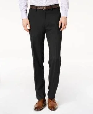 Kenneth Cole Reaction Men's Modern-Fit Micro-Check Dress Pants - Blue