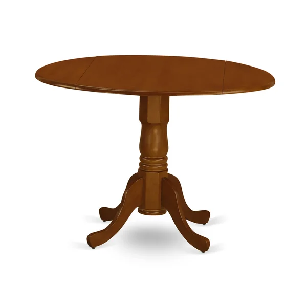 5 Piece Dining Set Kitchen Table and 4 Chairs in Saddle Brown