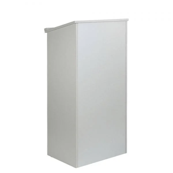 AdirOffice 661-01 Wood Stand-Up Podium Lectern Silver
