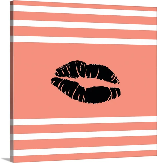 Lips - Canvas Wall Art, 30x30, Great Big Canvas