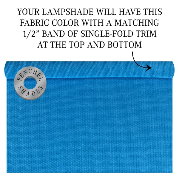 Fenchel Shades - 13x22 Top Diameter x 14x22 Bottom Diameter x 8 Slant, (Spider Attachment) Empire Lamp Shade - (Linen Water)