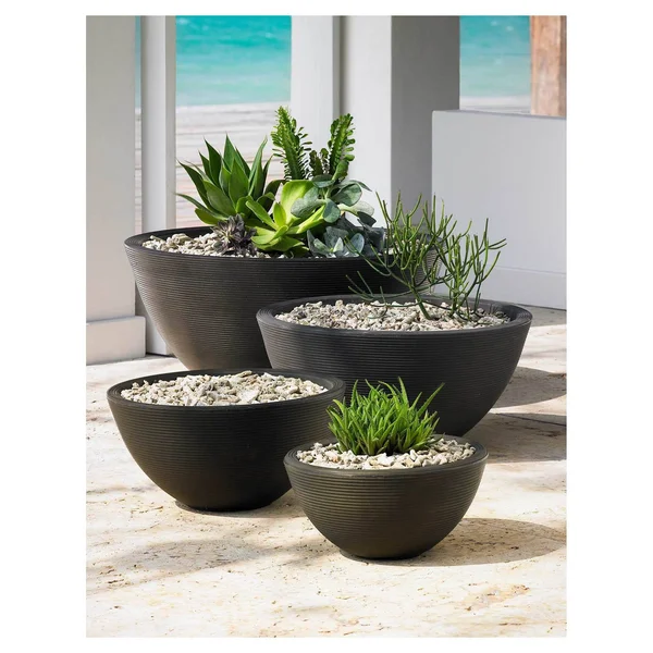 Crescent Garden Delano Planter - Old Bronze, 26-inch