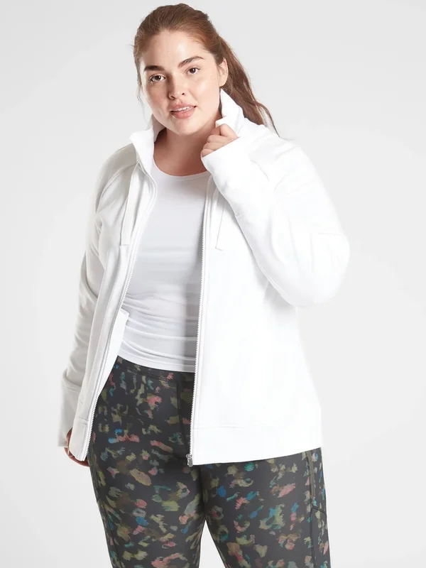 Athleta Women's Triumph Hoodie White Petite Size Xs