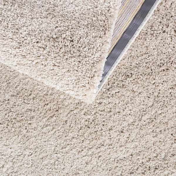 Soft Solid Shag Oatmeal Beige 5 ft Square Area Rug