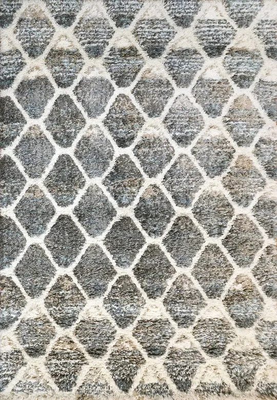 Dynamic Rugs Aura 5813-910 Grey Ivory Area Rug Rectangle 2&7x22 x 5&0x22