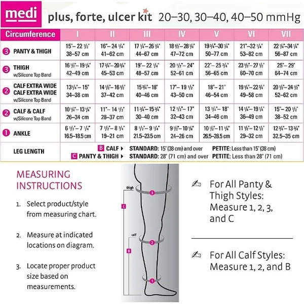 Mediven Plus - 20-30 mmHg, Thigh High, Open Toe Beige, III