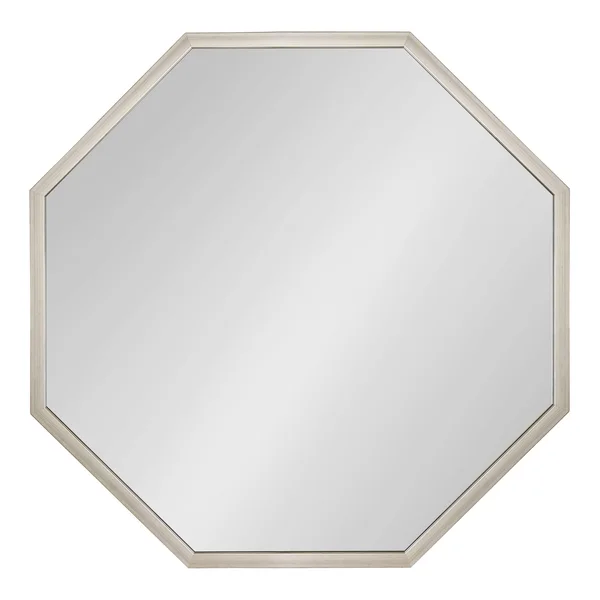 Kate and Laurel Laverty 28-in L x 28-in W Octagon Silver Framed Wall Mirror - 218781