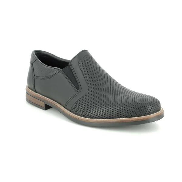 Rieker 13571-00 Black Leather 46 EU Mens Slip on Shoes