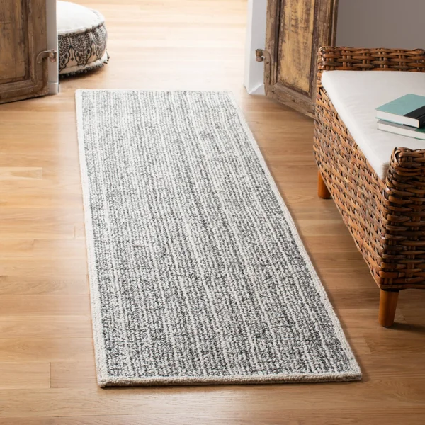 Safavieh Abstract 605 Area Rug - Ivory, Black, 6& x 6& Square