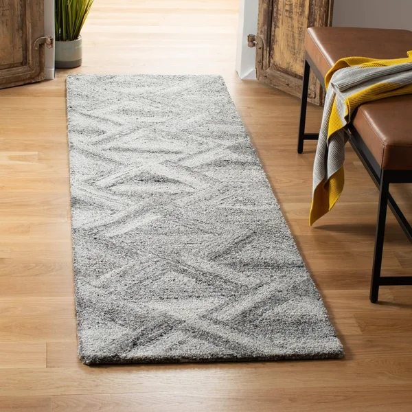 Safavieh Abstract 607 Area Rug, Grey, Black, 6& x 6& Round