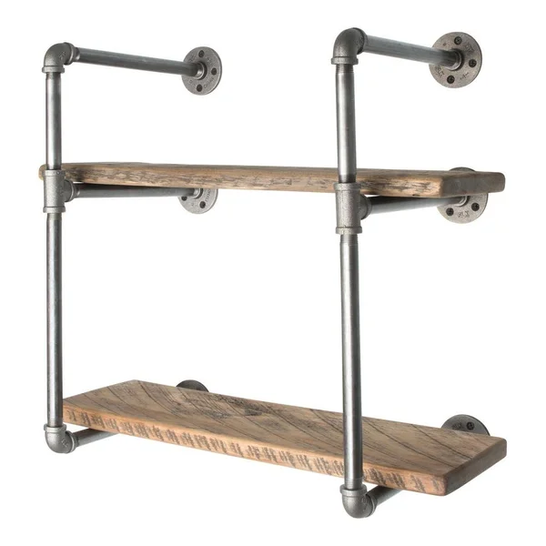 2 -Tier Wall Mounted Shelf by Pipe Decor