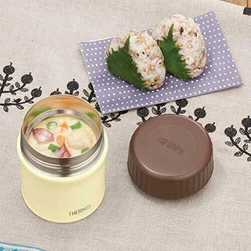 Thermos Soup Jar 380ml White JBU-380 WH Japan Genuine 9.59.512.5cm New F/S