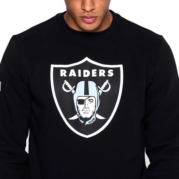 New Era Las Vegas Raiders NFL Black Crew Neck Sweatshirt