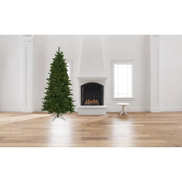 Vickerman 6.5& Camdon Fir Slim Artificial Christmas Tree - Clear Dura-Lit Lights