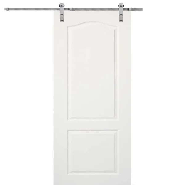 National Door Company Z009539 Solid Core Molded 2-Panel Archtop - Primed, 32x22 x 80