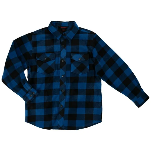 Tough Duck Buffalo Check Fleece Shirt (Color: Red Buffalo Check - Size: XL)