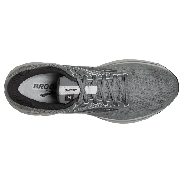 Brooks Men's Ghost 14 Grey/Alloy/Oyster, 12.5, B