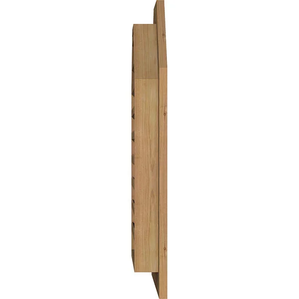Ekena Millwork GVWOT24X3401SFUWR 24x22W x 34x22H Octagonal Top Gable Vent (29x22W x 39x22H Frame Size): Unfinished, Functional