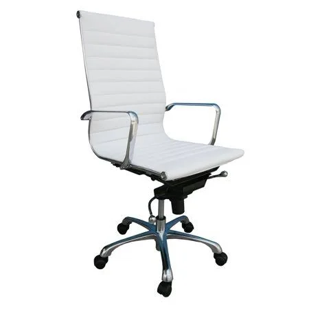 Ju0026M Furniture Y Comfy High Back Office Chair, White