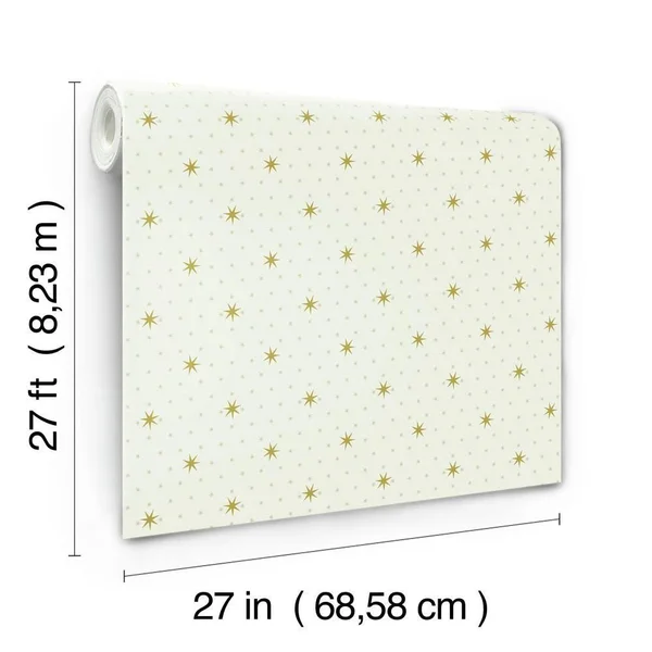 York SP1500 Off White Stella Star Wallpaper
