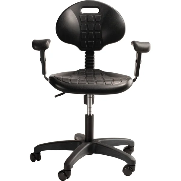 National Public Seating Polyurethane Task Chair, Black