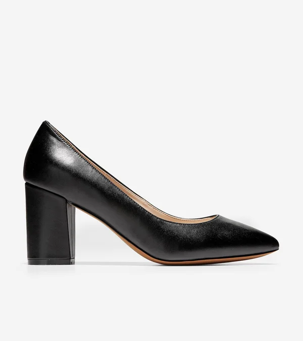 Cole Haan Karena Pump 75 mm Black Leather, Women's, Size: 6.5