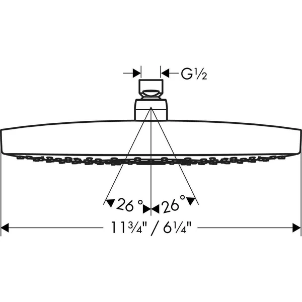 Hansgrohe Raindance Select 27387001 E 300 2-Jet Showerhead - Chrome