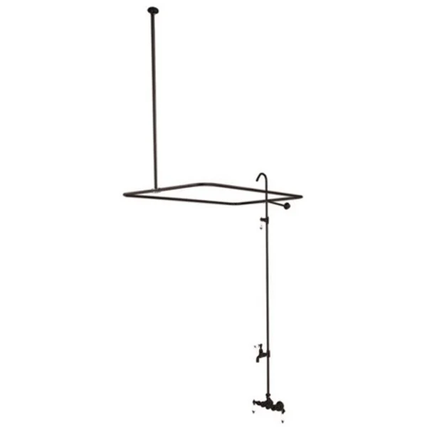Kingston Brass CC63T5 Vintage 3-3/8x22 Wall Mount Tub Filler, Oil Rubbed Bronze