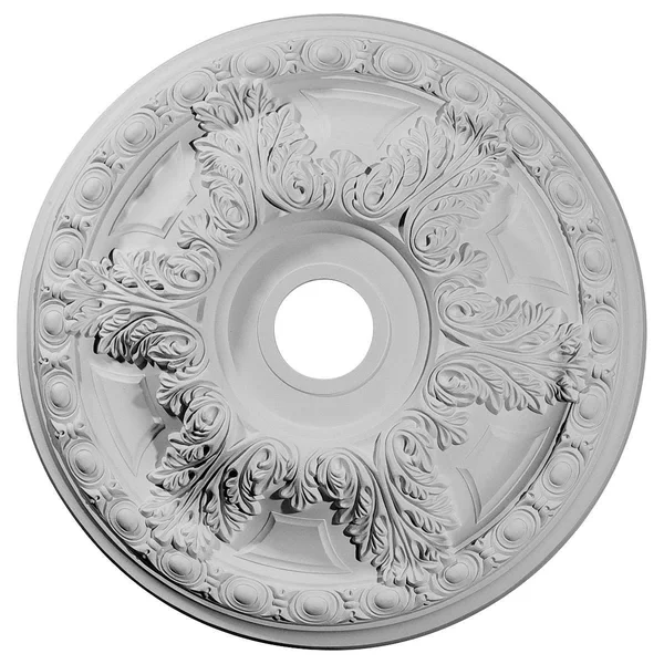 23 3/8 inchod x 3 5/8 inchid x 2 1/2 inchp Granada Ceiling Medallion (Fits Canopies Up to 7 1/8 inch), Hand-Painted Cloud Burst