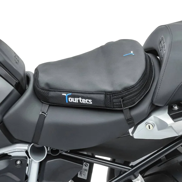 Motorbike Air Cushion Tourtecs Air Deluxe M Comfort Seat Cushion in Black